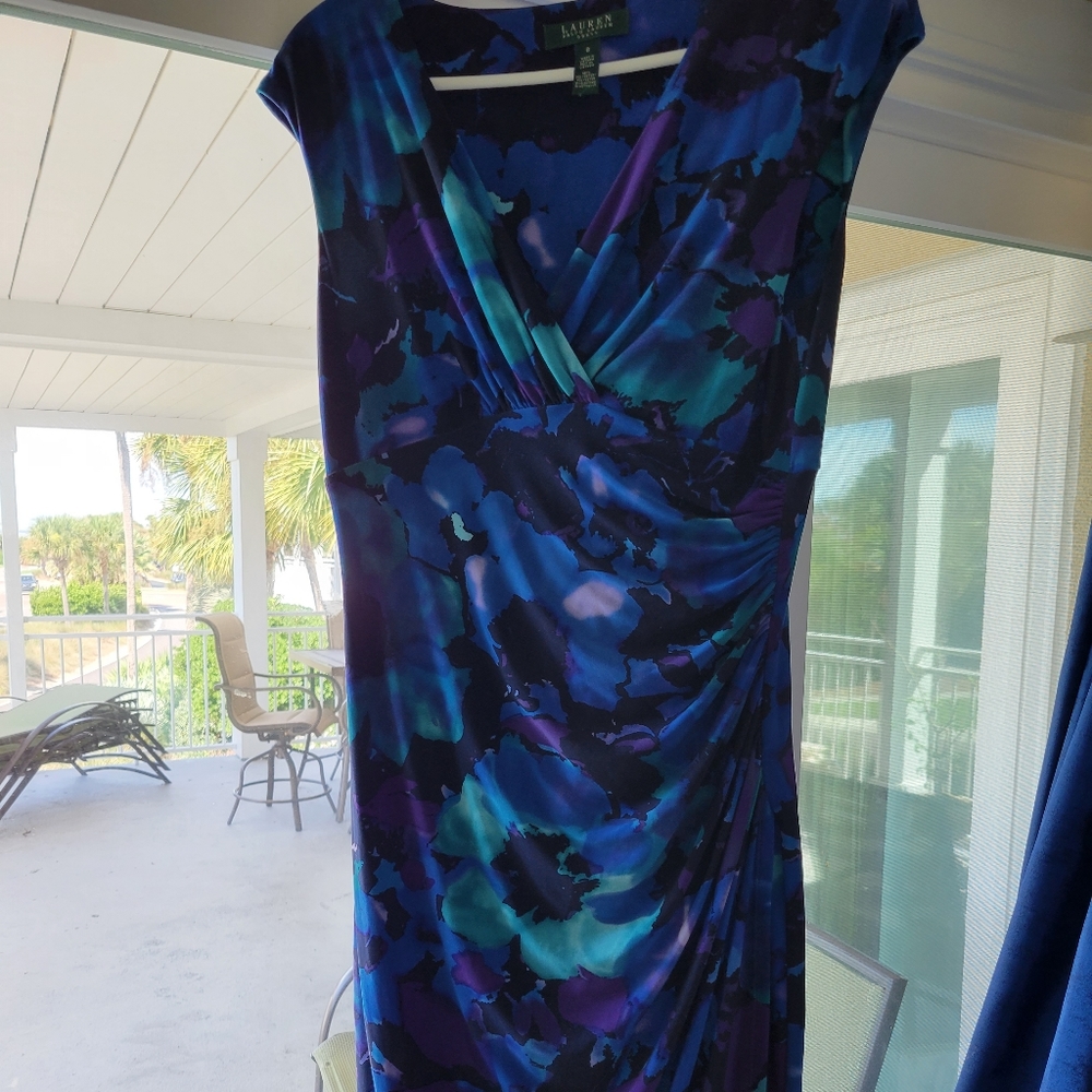 Lauren Ralph Lauren Ruched Floral Dress